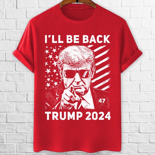 Ik ben terug Trump 2024 verkiezing pro Trump T-shirt