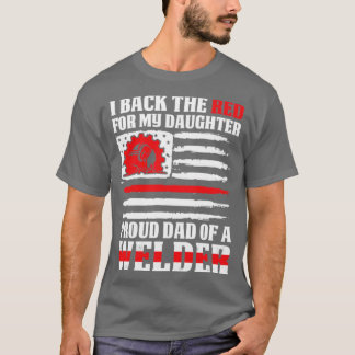 Ik ben terug van de rode vader van de lassendochte t-shirt