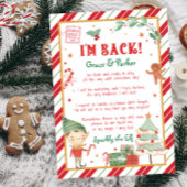 Ik ben terug Welkom terug Kerst Elf Brief Poster