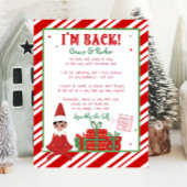 Ik ben terug Welkom Terug Kerst Elf Letter Print