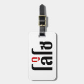 Ik ben ☺ Thaisetaalscript ☺ Bagagelabel (Voorkant verticaal)