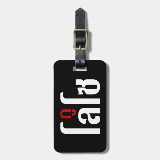 Ik ben ☺ Thaisetaalscript ☺ Bagagelabel (Voorkant verticaal)