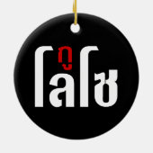 Ik ben ☺ Thaisetaalscript ☺ Keramisch Ornament (Achterkant)