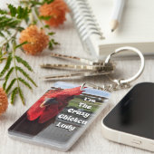 Ik ben The Crazy Chicken Lady Sleutelhanger (Voorkant Rechts)