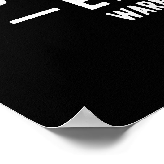 Ik ben The Crazy Papo Iedereen Gift Poster (Hoek)