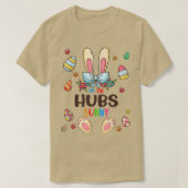 Ik ben The Hubs Bunny Easter Day Matching Family E T-shirt (Design voorkant)