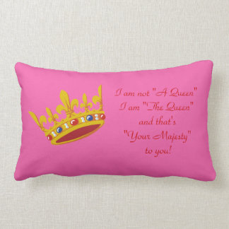 Ik ben 'The Queen' Pillow - Roze Kussen