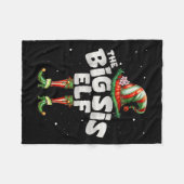 Ik ben The Sister Elf Family Matching Group Kerstm Fleece Deken (Voorkant (Horizontaal))