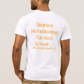 ik ben thuis gevlekt t-shirt (Achterkant)