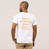 ik ben thuis gevlekt t-shirt (Achterkant volledig)