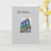 Ik ben thuis.... kaart (Gele Bloem)
