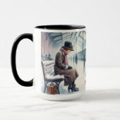 Ik ben thuis voor de Christmas Coffee mok Cup (Links)