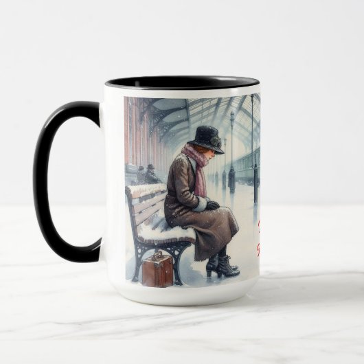 Ik ben thuis voor de Christmas Coffee mok Cup (Links)