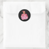 Ik ben thuis voor Kerstmis3 Ronde Sticker (Tas)