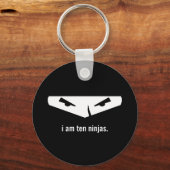 ik ben tien ninjas sleutelhanger (Voorkant)
