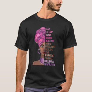 Ik ben Tiffany Black Woman History maand 2022 Prid T-shirt