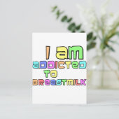 Ik ben toegewijd aan moedermelk briefkaart (Staand voorkant)