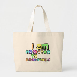 Ik ben toegewijd aan moedermelk grote tote bag