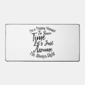 Ik ben trainingsmanager om tijd te besparen bureaumat (Voorkant)