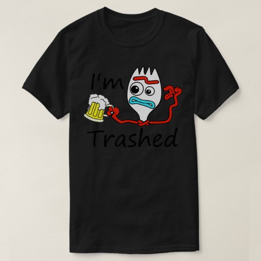 Ik ben Trashed Funny Beer Costumed T-shirt (Design voorkant)