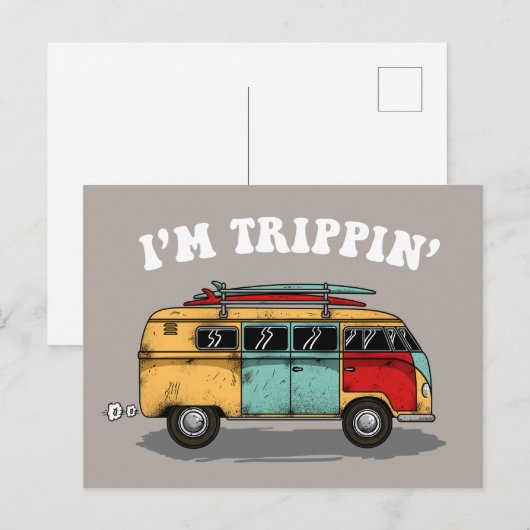 Ik ben Trippin. Briefkaart (Voorkant / Achterkant)