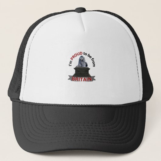Ik ben trots dat ik uit Groot-Brittannië kom Trucker Pet (Voorkant)