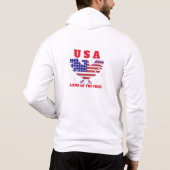 Ik ben trots om Amerikaans te zijn. Hoodie (Achterkant)