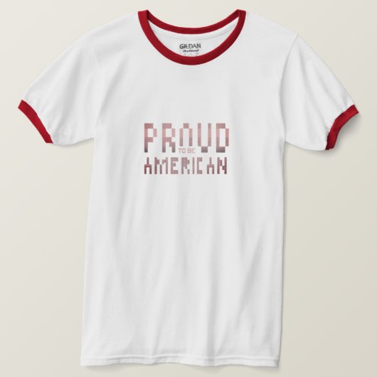 Ik ben trots om Amerikaans te zijn. T-shirt (Design voorkant)