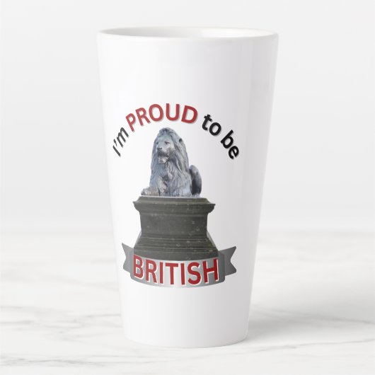 Ik ben trots om Brits te zijn Latte Mok (Voorkant)