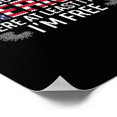 Ik ben trots om een Amerikaan te zijn waar ik tenm Poster (Hoek)