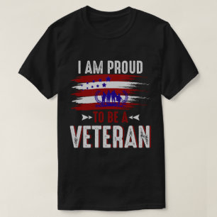 Ik ben trots om een veteranengift te worden, veter t-shirt