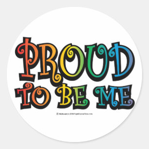 Ik ben trots om LGBT te zijn Ronde Sticker