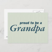 Ik ben trots om opa te zijn. briefkaart (Voorkant / Achterkant)