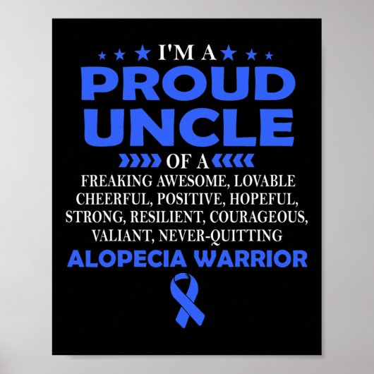 Ik ben trots op Alopecia krijger Poster (Voorkant)