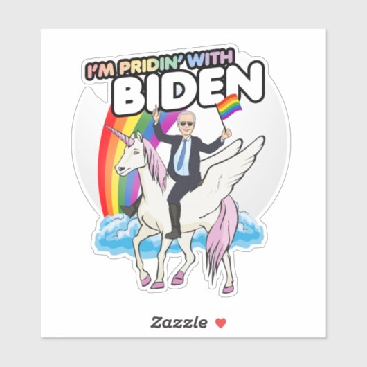 Ik ben trots op Biden Sticker (Vel)