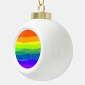 Ik ben trots op de LGBTQIA Pride Keramische Bal Ornament (Rechts)
