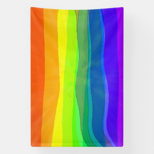 Ik ben trots op de LGBTQIA Pride Spandoek (Verticaal)
