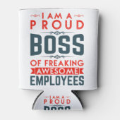 Ik ben trots op de vrije Geweldige werknemers Blikjeskoeler (Voorkant)