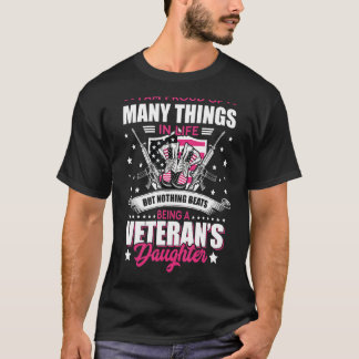Ik ben trots op een veteranendochter te zijn. t-shirt