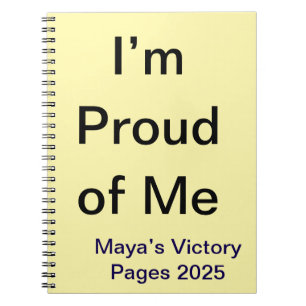Ik ben trots op het Custom Motivation Journal noti Notitieboek