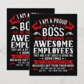 Ik ben trots op het vrijmaken van Geweldige werkne Informatiekaartje (Voorkant / Achterkant)