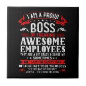 Ik ben trots op het vrijmaken van Geweldige werkne Tegeltje (Voorkant)