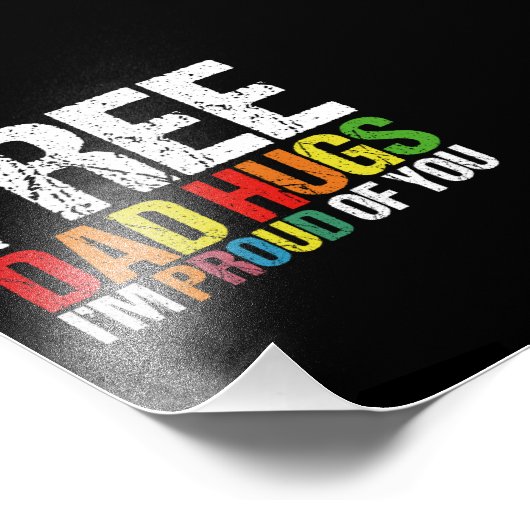 Ik ben trots op je gratis papa knuffelt Gay Pride  Foto Afdruk (Hoek)