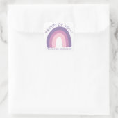 Ik ben trots op je kleurrijke leraar aanmoediging vierkante sticker (Tas)