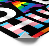 Ik ben trots op je vader knuffelt LGBT Pride Aware Poster (Hoek)