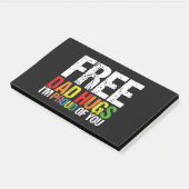 Ik ben trots op jou gratis vader knuffels Gay Prid Post-it® Notes (Schuin)