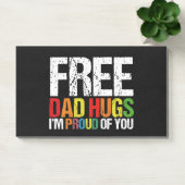Ik ben trots op jou gratis vader knuffels Gay Prid Post-it® Notes (Kantoor)