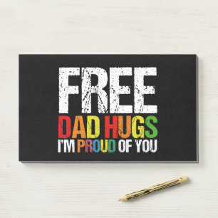 Ik ben trots op jou gratis vader knuffels Gay Prid Post-it® Notes