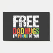 Ik ben trots op jou gratis vader knuffels Gay Prid Post-it® Notes (Voorkant)