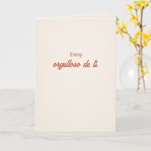 Ik ben trots op jou | Papi Dochter Kaart (Gele Bloem)